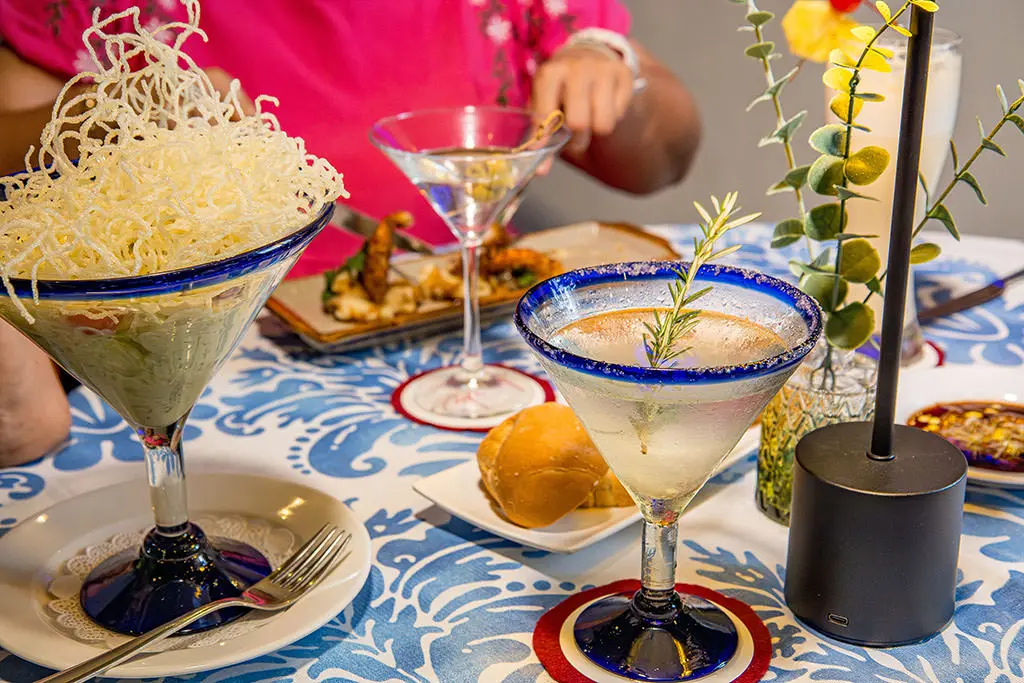 Signature rosemary martini
